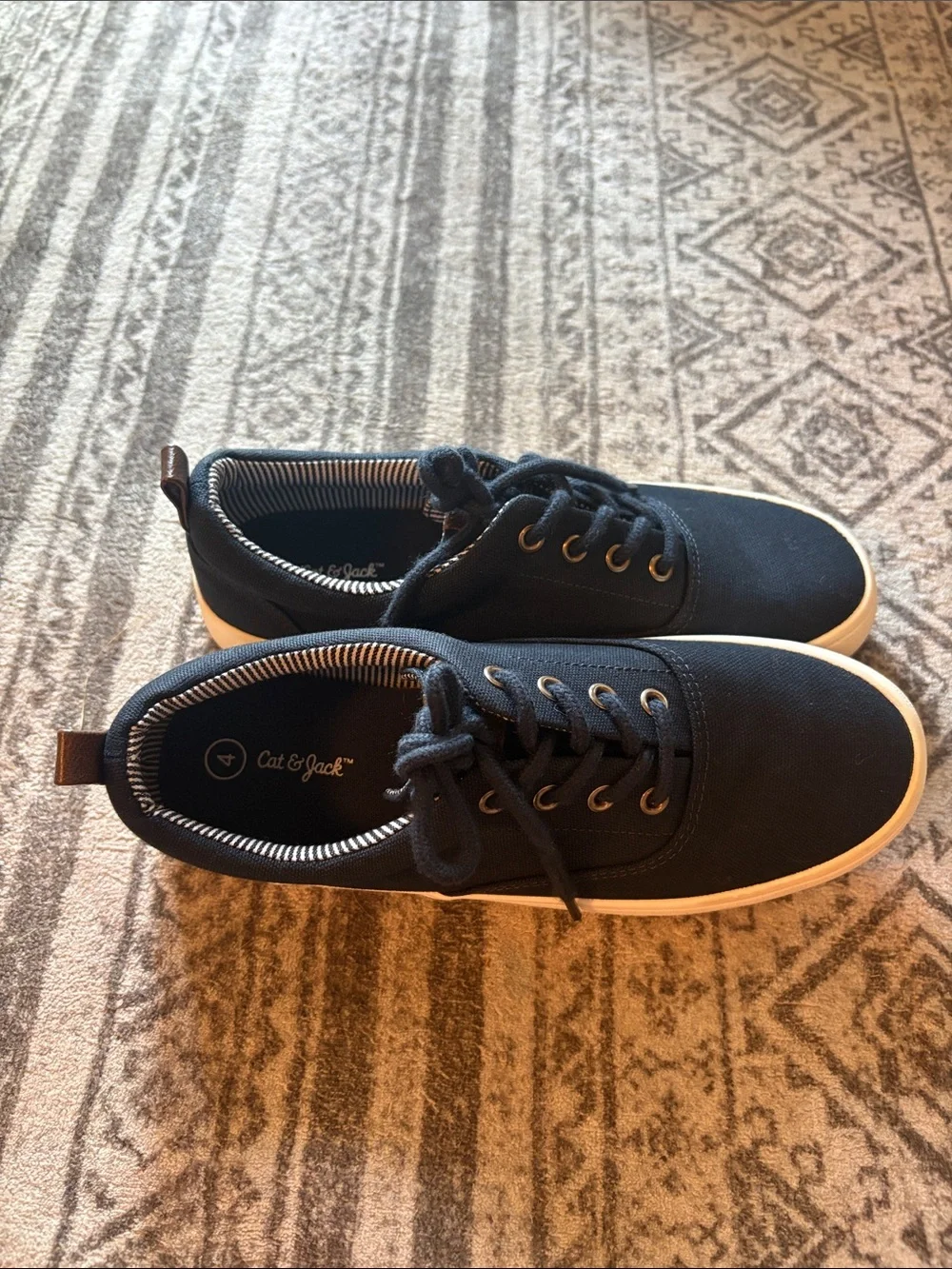 Cat & Jack Navy Canvas Low-Top Boy’s Sneakers